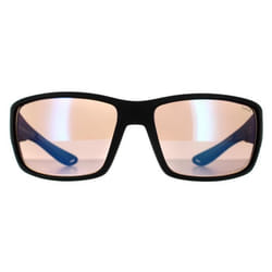 Lunettes de soleil BOLLE Kayman 12649 - Noir mat - Phantom+ Bleu Photochromique Polarisé