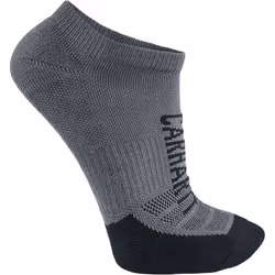 Carhartt Force Midweight Logo Low Cut Chaussettes (3 paires), noir-gris, taille XL pour Hommes