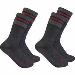 Carhartt Hevyweight Boot Chaussettes (2 paires), noir, taille XL pour Hommes