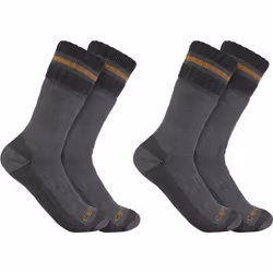 Carhartt Hevyweight Boot Chaussettes (2 paires), gris, taille XL pour Hommes