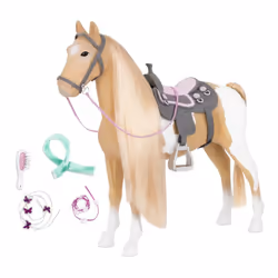 Buki Beige Et Blanc - Cheval 51 Cm, 3 an(s), 2,47 kg