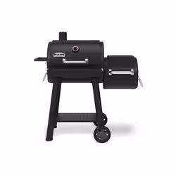 Broil King Smoke Offset 500, 50000 W, Grill, Charbon de bois (combustible), Baril, Noir, Acier