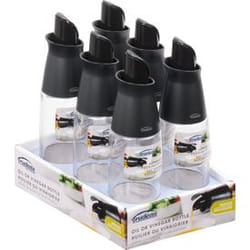 Trudeau 0718008 distributeur huile / vinaigre 0,282 L Bouteille Verre Noir, Transparent