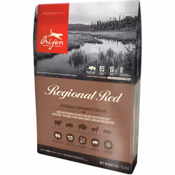 Orijen Regional Red, Adulte, Toutes races, Bœuf, Agneau, Porc, 11,4 kg
