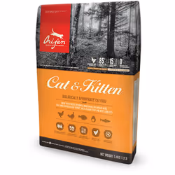 Orijen Cat & Kitten, Chatons, Toutes races, Poulet, Poisson, Dinde, 340 g