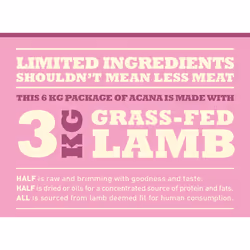 Acana Dog TF Singles Grass-Fed Lamb 11,4 kg Adulte Agneau