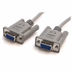 StarTech.com Câble Null Modem Série RS232 DB9 - 3m - 2x DB-9 Femelle, Gris, 3 m, RS-232, RS-232, Femelle, Femelle