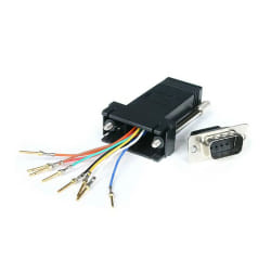 StarTech.com Adapteur Modulaire DB9 Mâle vers RJ45 Femelle Noir - DB9 à RJ45 M/F