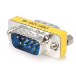 StarTech.com Changeur de genre série DB9 slim - Coupleur DB9 - M/M, DB-9, DB-9, Argent