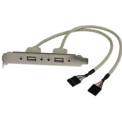 StarTech.com Adaptateur de plaque femelle 2 ports USB A