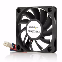 StarTech.com Ventilateur PC à Roulement à Billes - Alimentation TX3 - 60 mm, Ventilateur, 6 cm, 4000 tr/min, Noir