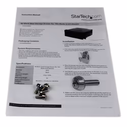 StarTech.com Tiroir de stockage en acier noir 4U pour racks et armoires 48 cm - Vue supplémentaire 4