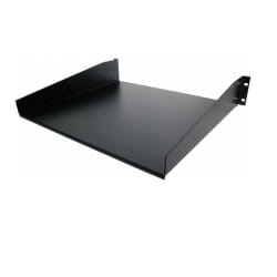 StarTech.com Étagère Rack Serveur 2U - Étagère Cantilever Universelle pour Armoire Rack d'Équipement Réseau 19" - Acier Haute Résistance - Poids Max 20kg - Profondeur de 16", Noir