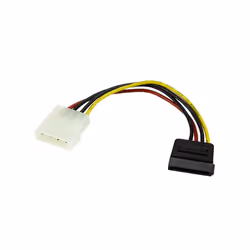 StarTech.com Câble Adaptateur d'Alimentation Molex vers SATA - LP4 Mâle vers SATA Power Femelle - 15 cm, 0,152 m, Molex (4-pi ...
