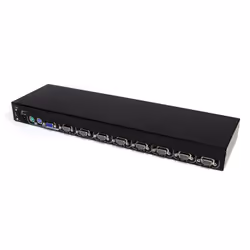 StarTech.com Module de commutateur KVM USB PS/2 à 8 ports pour console 1UCABCONS17/19, 1920 x 1440 pixels, Grille de montage, ...