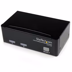 StarTech.com Commutateur KVM 2 Ports VGA USB - Switch KVM - 1920x1440, 1920 x 1440 pixels, 10 W, Noir