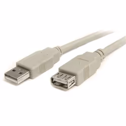 StarTech.com Câble d'extension USB 2.0 de 3 m - Rallonge USB A vers A - M/F, 3 m, USB A, USB A, USB 2.0, Mâle/Femelle, Beige