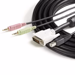 StarTech.com Câble KVM de 1.80m USB DVI 4 en 1 avec Prises Audio et Micro - Vue supplémentaire 4