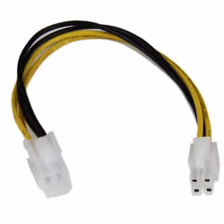 StarTech.com Câble d'extension d'alimentation processeur P4 4 broches ATX12V 20 cm -M/F, 0,204 m, ATX (4-pin), ATX (4-pin), M ...