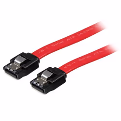 StarTech.com Câble SATA avec verrouillage de 61 cm, 0,609 m, SATA III, SATA 7-pin, SATA 7-pin, Mâle/Mâle, Rouge