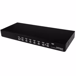 StarTech.com Commutateur KVM PS/2 USB 8 ports 1U empilables sur rack avec OSD, Noir