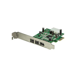 StarTech.com Adaptateur de Carte PCI Express FireWire 3 ports 2b 1a 1394 - Carte PCIe FireWire 800 / 400 1394 FW