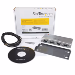 StarTech.com Hub série RS232 à 4 ports - Adaptateur USB vers 4x DB9 RS232 alimenté par bus - Vue supplémentaire 4