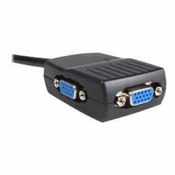 StarTech.com Câble répartiteur vidéo VGA alimenté par USB - 1x VGA (Mâle) vers 2x VGA (Femelle) - Noir, VGA, 2x VGA, 2048 x 1 ...