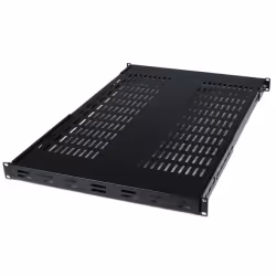 StarTech.com Etagère profonde fixe pour rack de serveur ajustable, Etagère ajustable, Noir, 80 kg, 1U, 445 mm, 700 mm