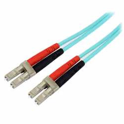 StarTech.com Câble Fibre Optique Multimode de 10m LC/UPC à LC/UPC OM3, Fibre Zipcord Full Duplex 50/125µm, Réseaux 100G, LOMM ...