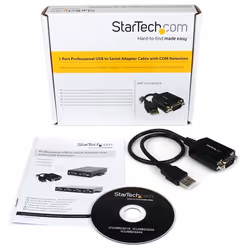 StarTech.com Câble Adaptateur de 30 cm USB vers Série DB9 RS232 - Mémorisation de Port COM - Vue supplémentaire 4