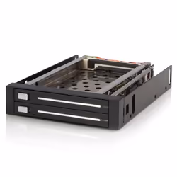 StarTech.com Rack Amovible 3.5" sans Tiroir pour 2 Disques Durs 2.5" - Face Arrière 3.5 pouces, 8,89 cm (3.5"), Panneau de fa ...