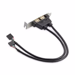 StarTech.com Equerre USB 2 ports - Adaptateur Slot USB - Faible Encombrement (LP), IDC, USB 2.0, Hauteur totale / Profil bas, ...