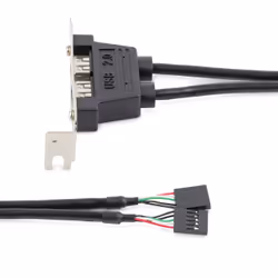 StarTech.com Equerre USB 2 ports - Adaptateur Slot USB - Faible Encombrement (LP)
