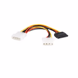 StarTech.com 6in LP4 - LP4 SATA Power Y Cable Adapter, 0,15 m