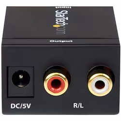 StarTech.com Convertisseur audio coaxial numérique ou Toslink optique SPDIF vers RCA stéréo, 32, 44.1, 48, 96 KHz, 5 V, 0,5 W ...