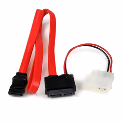 StarTech.com Câble Adaptateur Slimline SATA vers SATA avec Alimentation LP4 - 50 cm, 0,508 m, SATA III, SATA 13-pin, SATA 7-p ...