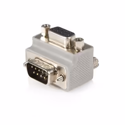 StarTech.com Adaptateur série DB9 vers DB9 à angle droit type 2 - M/F, DB9, DB9, Gris