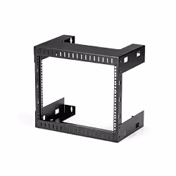 StarTech.com Rack Réseau Mural 8U à 2 Montants, Rack Serveur 19" à Cadre Ouvert, Profondeur 12", Rack de Données Mural pour I ...