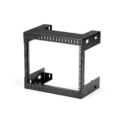 StarTech.com Rack Réseau Mural 8U à 2 Montants, Rack Serveur 19" à Cadre Ouvert, Profondeur 12", Rack de Données Mural pour IT/AV/Panneau de Patch/Equipement IT - Écrou et Vis de Cage Inclus