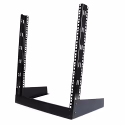 StarTech.com Rack de Bureau Noir à Cadre Ouvert 12 U 19" - Rack 2 Montants 19 Pouces, Rack autonome, 12U, 50 kg, 2,69 kg, Noi ...