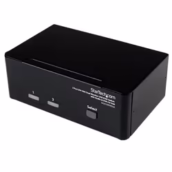 StarTech.com Switch KVM USB 2 ports DVI VGA avec audio - Commutateur concentrateur USB 2.0, 1920 x 1200 pixels, WUXGA, 18 W, ...