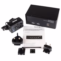 StarTech.com Switch KVM USB 2 ports DVI VGA avec audio - Commutateur concentrateur USB 2.0 - Vue supplémentaire 4