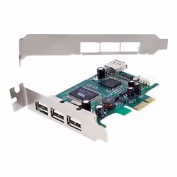 StarTech.com Carte Adaptateur PCI Express vers 4 Ports USB 2.0 - Carte PCIe Interne Externe, PCIe, USB 2.0, Vert, CE, FCC, RE ...