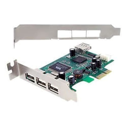 StarTech.com Carte Adaptateur PCI Express vers 4 Ports USB 2.0 - Carte PCIe Interne Externe