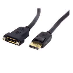 StarTech.com Câble DisplayPort à Montage sur Panneau de 1m - 4K x 2K - Câble d'Extension DP 1.2 M/F - Câble d'Extension Vidéo ...
