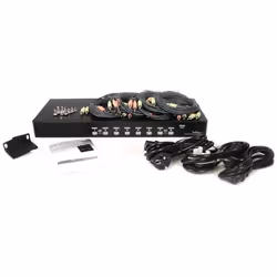 StarTech.com Commutateur USB VGA KVM 8 ports à montage sur rack avec audio (câbles audio inclus) - Vue supplémentaire 4