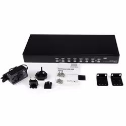 StarTech.com Switch KVM USB VGA à 8 ports avec OSD - Commutateur écran clavier souris à montage en rack 1U - Vue supplémentaire 4