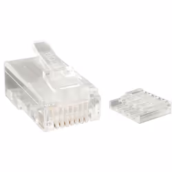 StarTech.com CRJ45C6STR50, RJ-45, Transparent, Or, 72 g, 50 pièce(s), 125 mm
