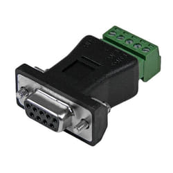 StarTech.com RS422 RS485 Serial DB9 -> Terminal Block Adapter Noir
